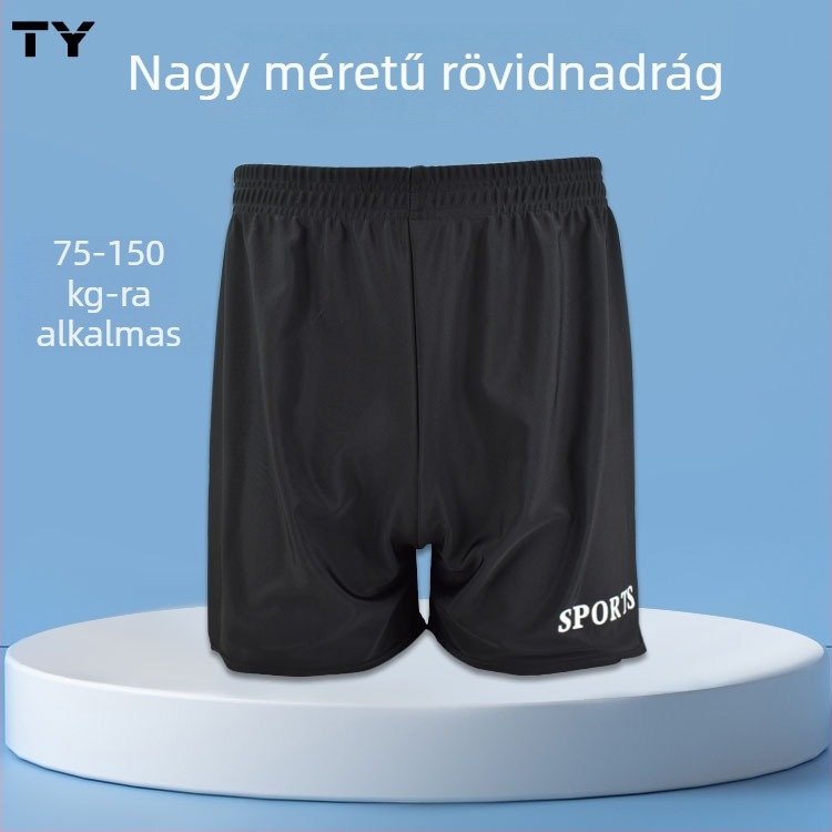 Férfi plusz méretű úszónadrág, laza szabás, egyszínű, poliészter