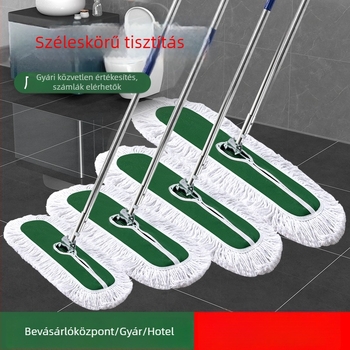 Pamut mop fej cserélhető univerzális mophoz, háztartási tisztítás, kézmosás nélkül
