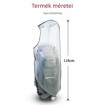 PVC golf táska esővédő - vízálló, porvédő, kültéri használatra
