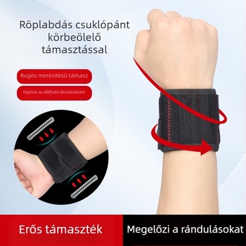 Csuklóvédő rugós támasztással sportokra — védőcsukló kosárlabdára, teniszre, tollaslabdára és súlyemeléshez
