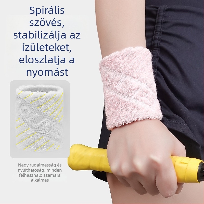 AOLIKES Sportos csuklópánt, légáteresztő, izzadságszívó pamutból, futáshoz, kosárlabdához és badmintonhoz