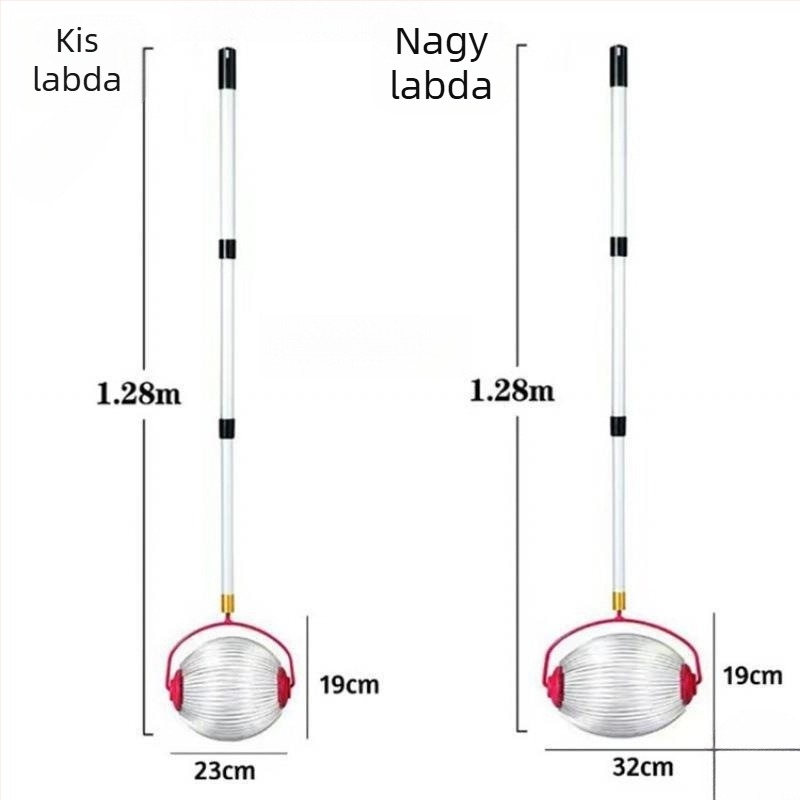 Teleszkópos gördítő labdagyűjtő tenisz- és pingponglabdákhoz