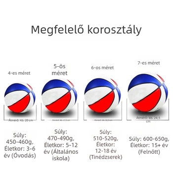 No. 7 standard TPU kosárlabda iskolai használatra