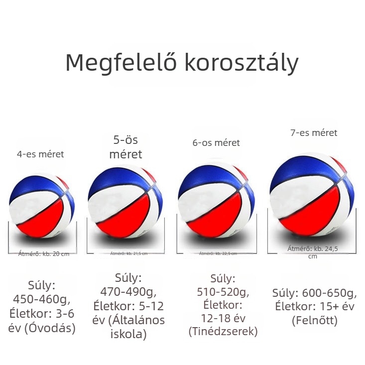 No. 7 standard TPU kosárlabda iskolai használatra