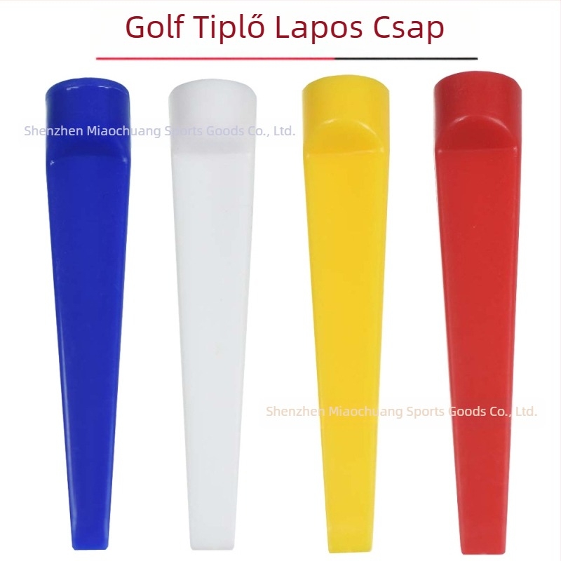 20 db hordozható sík golflabda tee és 70 mm-es műanyag golflabda tartó, stabil, áramvonalas kialakítás
