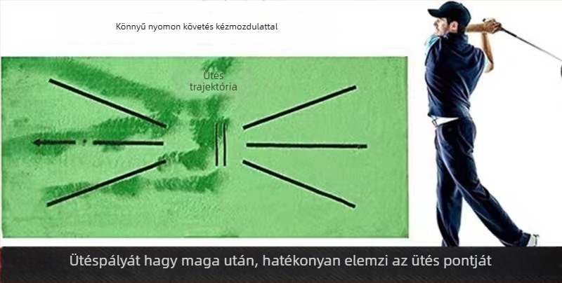 6 mm vastag golf gyakorló matrac belső használatra, méret 60×30 cm, Run Hard