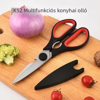Jue Ao konyhai olló, háztartási többfunkciós olló két színű fogóval, csirkecsontokhoz és dióhoz, raktáron