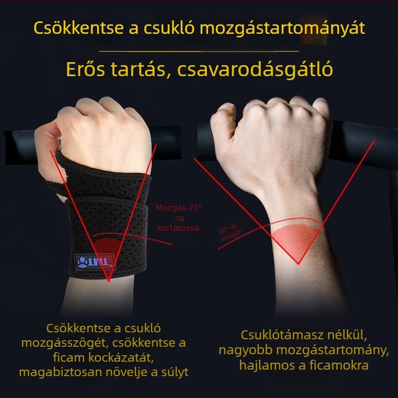 TMT sport csuklóvédő – állítható csuklótámogatás kosárlabda, tollaslabda és röplabda számára