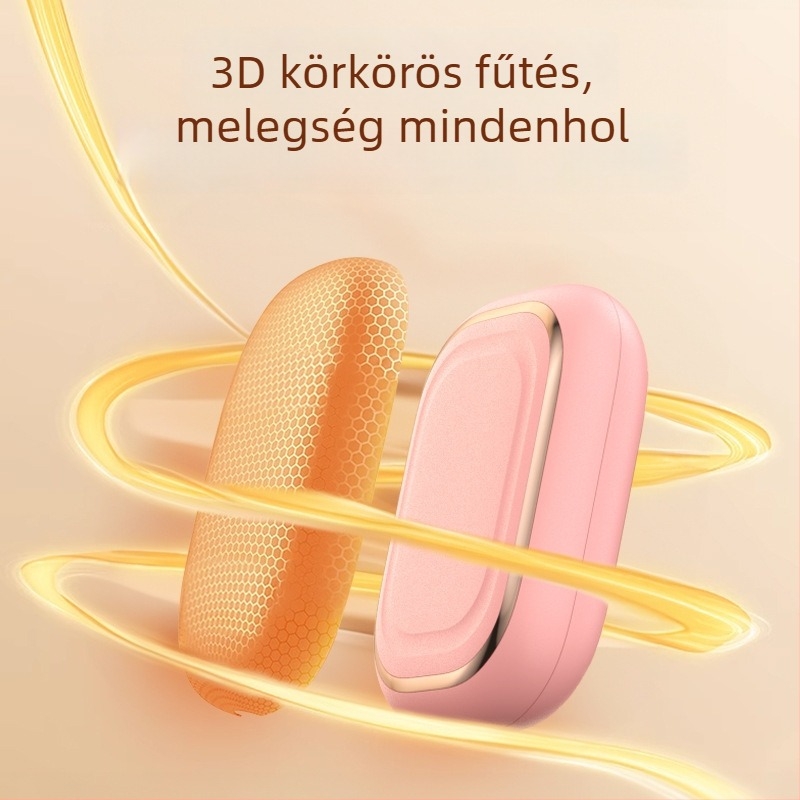 Digitális kijelzős kézmelegítő, hordozható macska mancsa formájú, újratölthető