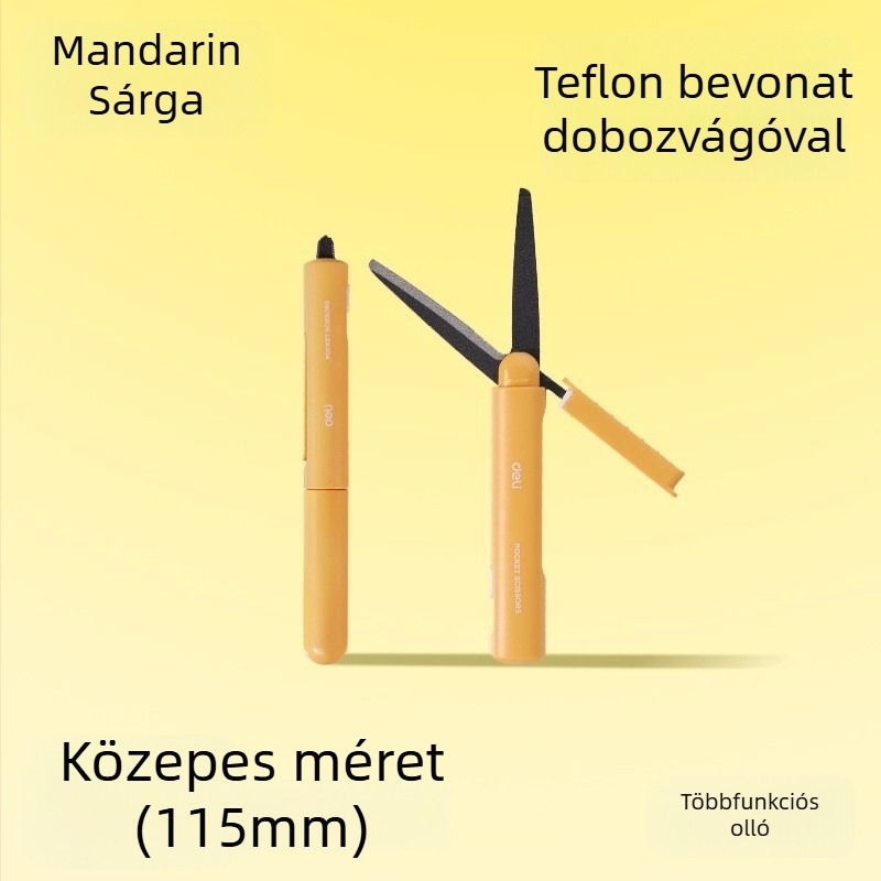 Deli 6097-T kihúzható dobozvágó kés, hordozható, elegáns otthoni használatra