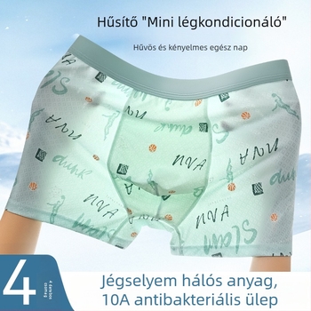 Tinédzser fiúk Modal Ice-Silk hűsítő boxeralsó – rövidnadrág