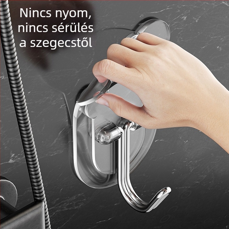 Maci-stílusú ragasztóhorog konyhához és otthonhoz, fúrás nélkül, falra szerelhető, a fürdőszoba ajtó mögé