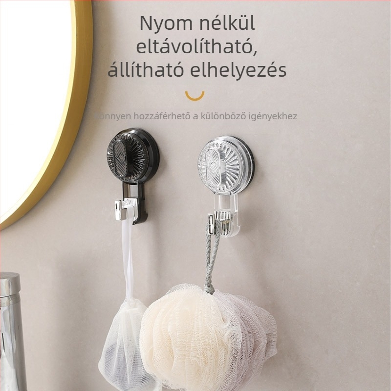 Forgatható vákuumos kampó konyhához, fúrás nélkül, otthoni használatra, fürdőszobába, terhelhetőség 10 kg