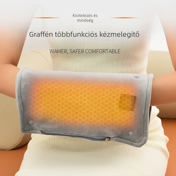 Grafén USB okos kézmelegítő iroda és otthon számára – melegíti a kezeket, a lábakat, a derekat és a hasat