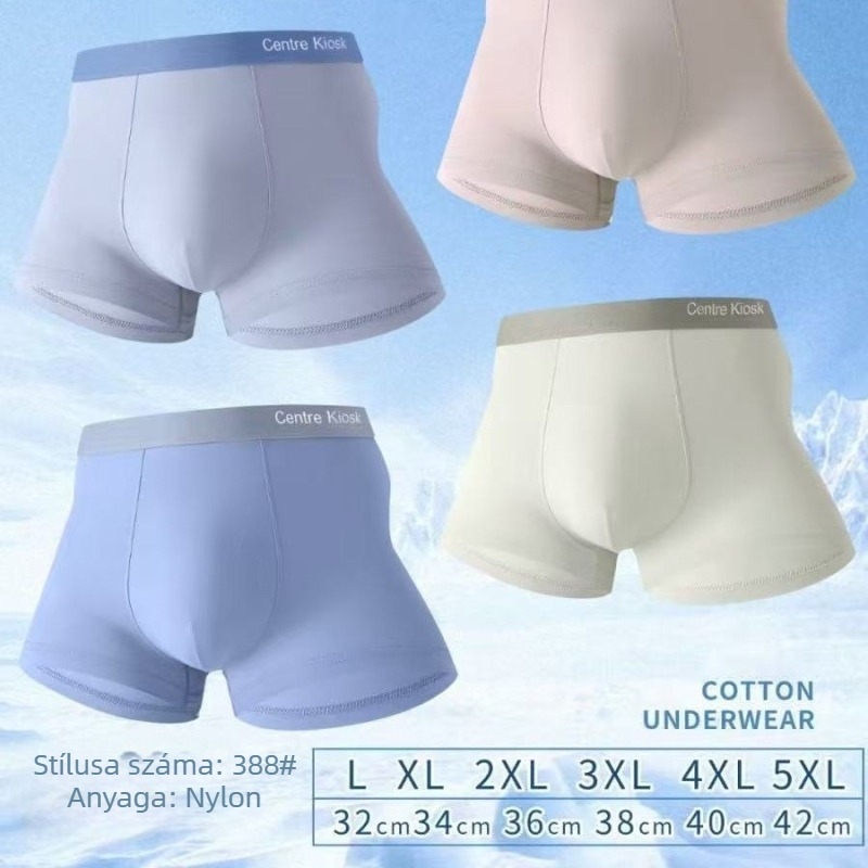 Férfi boxeralsó Ice Silk, egyszínű, kényelmes, lélegző, antibakteriális