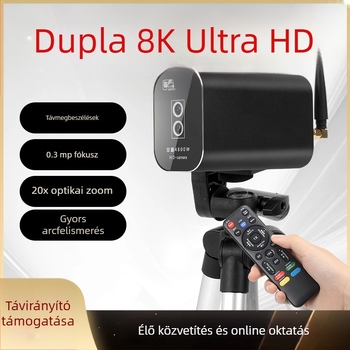 X9 HD dedikált élő közvetítés kamera, alumíniumötvözet test, 20x zoom, 60 Hz, különböző élő közvetítés jelenetekhez