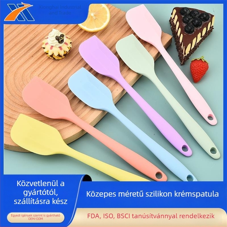 Xionghai szilikon spatula, közepes méretű, tapadásmentes serpenyőkhez, hőálló sütéshez