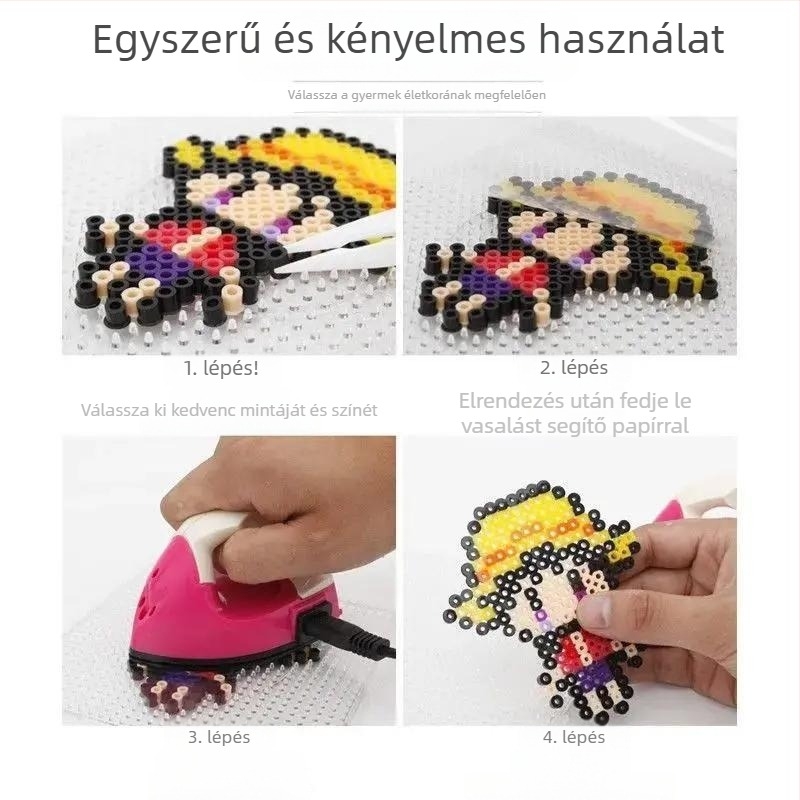 Átlátszó, hőálló vasalópapír DIY kristályos applikációkhoz; kreatív kézműves papír, sütőpapír és gyöngyös eszközök