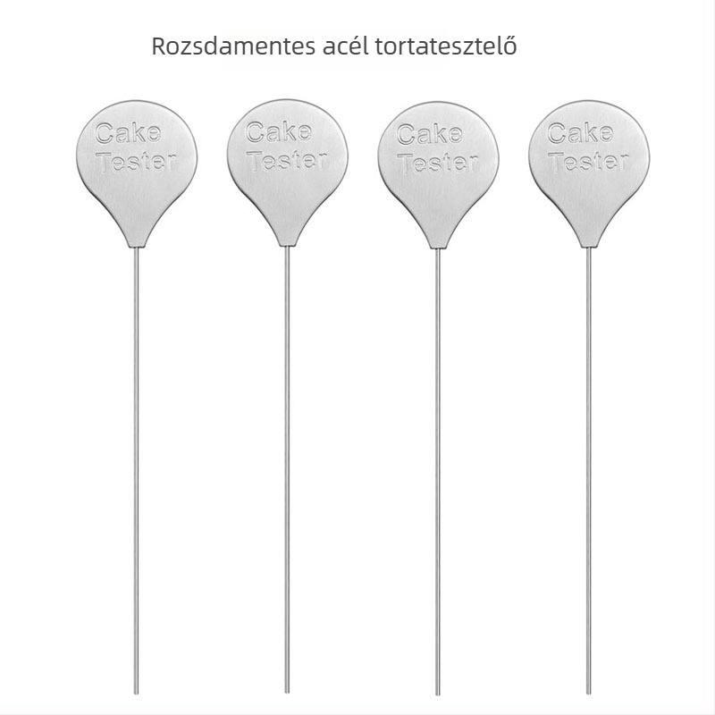 Rozsdamentes acél tortatesztelő tű és keverőpálca sütéshez