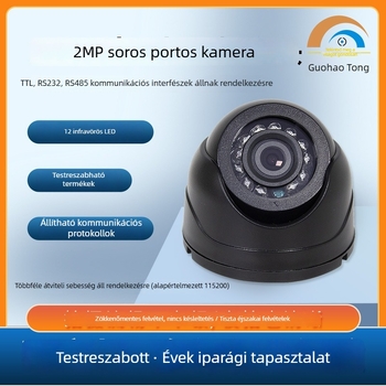 2MP infravörös éjjellátó autókamera RS485 RS232 TTL soros interfész