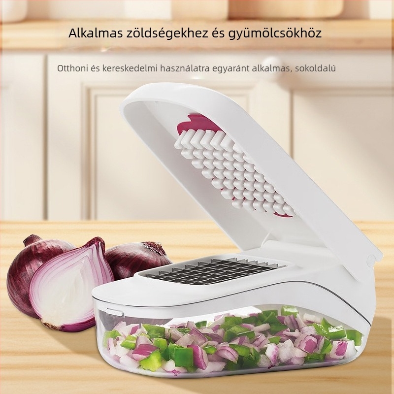 Többfunkciós konyhai reszelő és vágó – hagyma kockára vágása, gyümölcs és zöldség szeletek