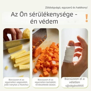 Multifunkcionális zöldségvágó: kockázás, szeletelés és reszelés, hagyma és kolbász szeletelő