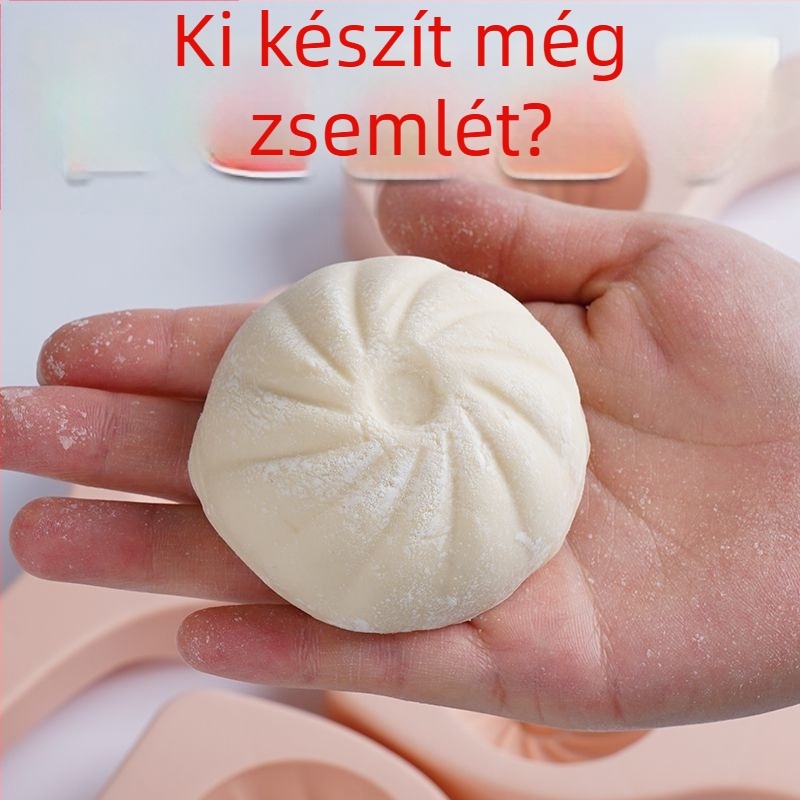 Házi készítésű gőzölt zsemle formája, tapadásmentes, könnyen kiemelhető a formából, univerzális konyhai forma