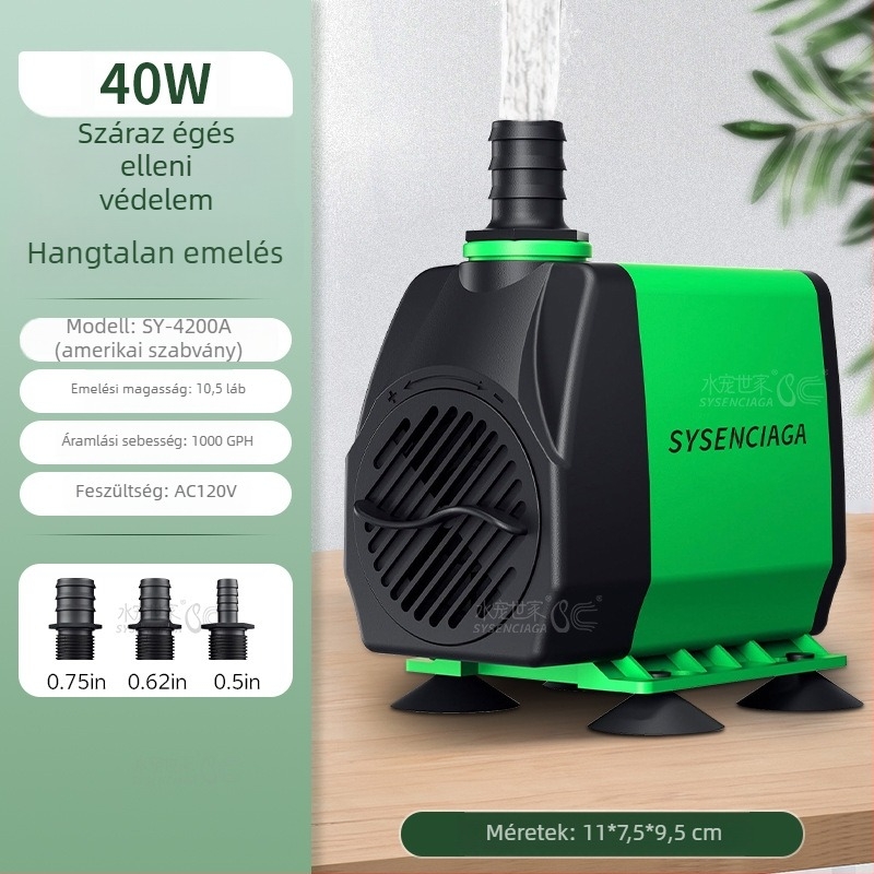 110V akváriumpumpa, kompakt körforgó pumpa, nagy emelés, csendes működés, magas oxigénellátási hatékonyság