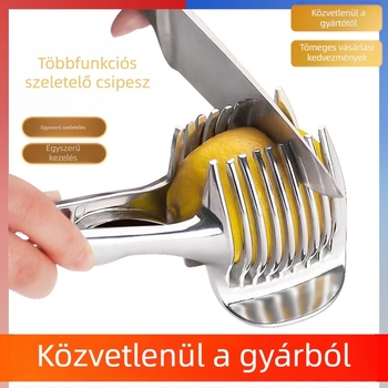 Citromszeletelő és multifunkcionális gyümölcsvágó fogantyúval paradicsomszeletekhez