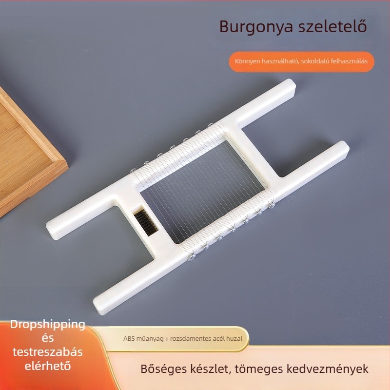 Többfunkciós burgonya szeletelő és zöldségszárító eszköz – tofuhoz és babhoz