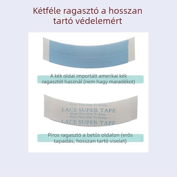 Biokompatibilis kettős oldalú paruka ragasztófilm – vízálló, izzadástűrő, erős tapadás, láthatatlan tapasz hajbeépítéshez