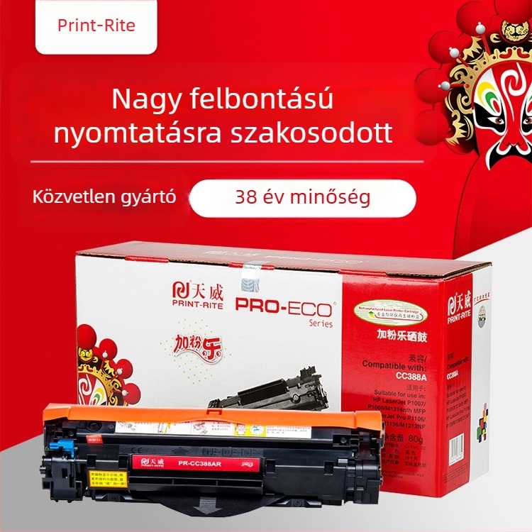 Tianwei CC388A tonerkazetta HP LaserJet P1007/1008 – Fekete, 1500 oldal