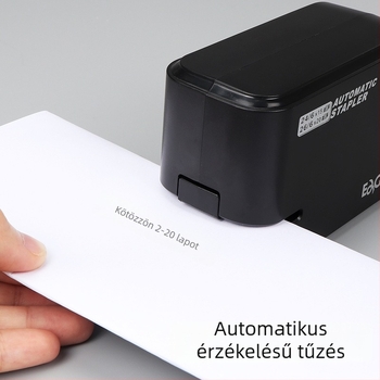 Irodai elektromos tűzőgép, automata, megkönnyíti a munkát, kompakt/közepes méret, diákoknak