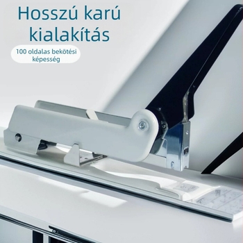 Yunfeng YF9993 nehéz terhelésű fém tűzőgép, hosszú kar, megerősített kivitel, 200 oldal kapacitás