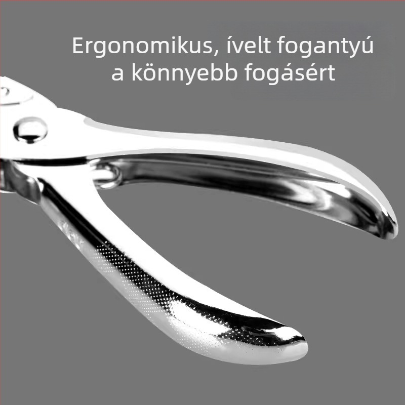 Deli 0114 Kézi lyukasztó papírhoz és kártyákhoz, egy kör alakú lyuk, oldalak összekapcsolására