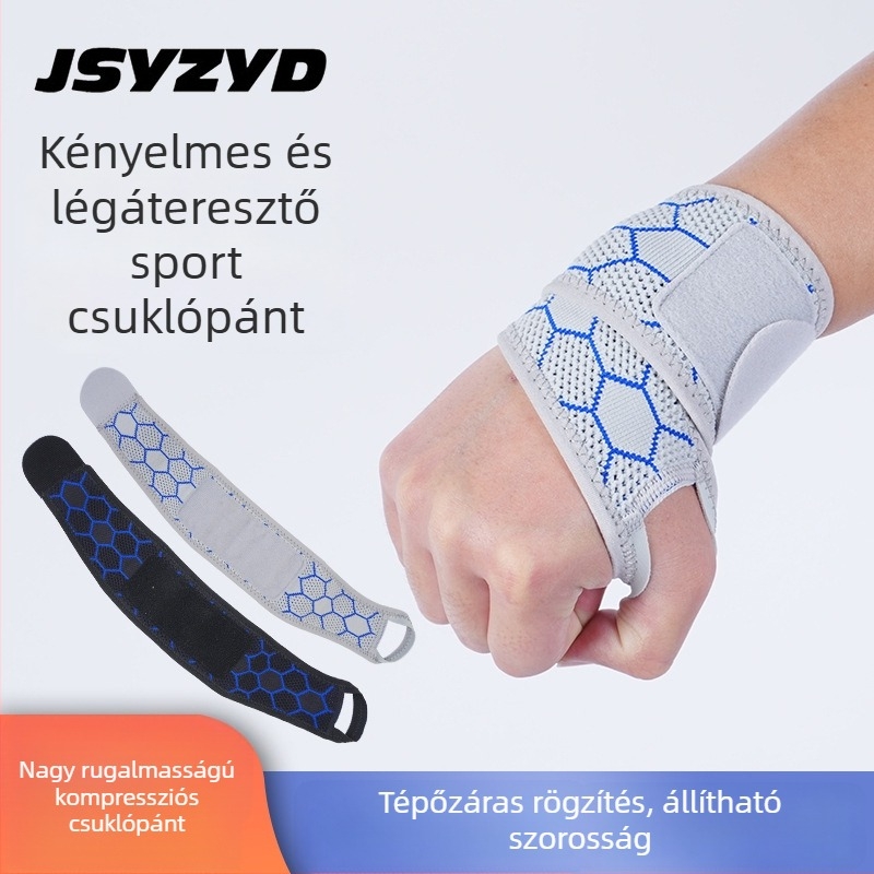 Vékony körkörös csuklótartó sporthoz — kültéri futáshoz, fitnesshez és súlyemeléshez, csuklókompressziós támogatás