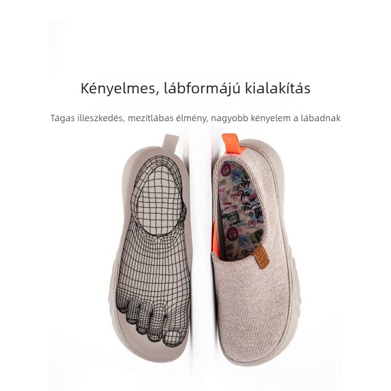 Női lélegző Fly-Knit slip-on cipő, könnyű, mindennapi viselet, textil felsőrész, habos gumitalp.
