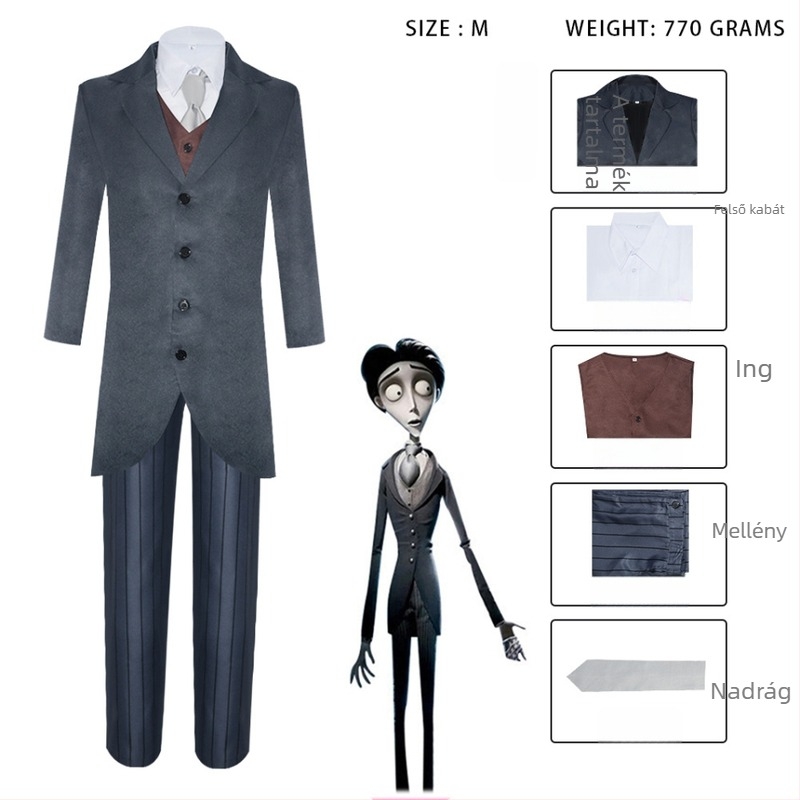 Victoria zombi menyasszony cosplay jelmez – teljes készlet