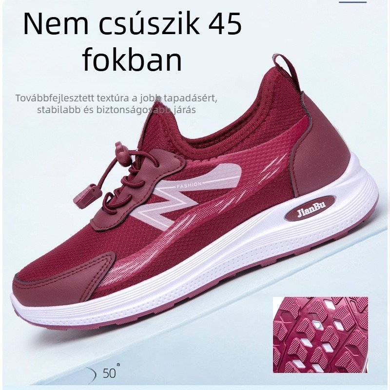 Uniszex mágneses energia vibrációs sportcipő, puha talppal, csúszásmentes, mágneses terápia, légáteresztő, mindennapi sétához középkorúak és idősek számára