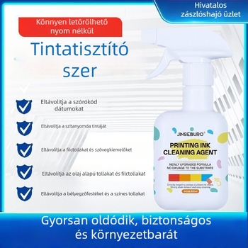 Tinta tisztító szer gyártási dátum eltávolítására és nyomtatási jelek eltávolítására (szitanyomás és tampontnyomtatás)