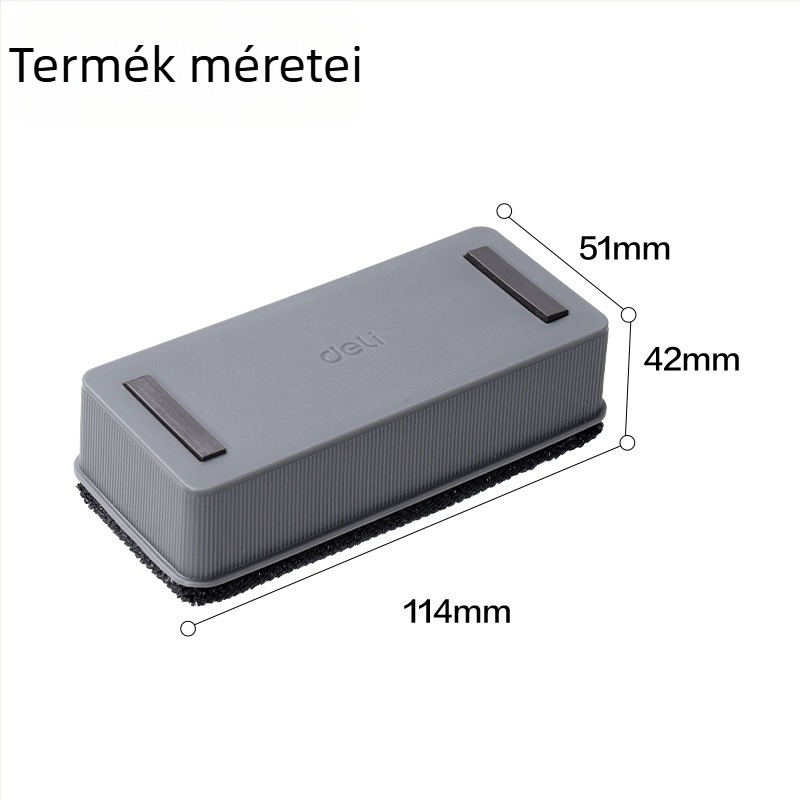 Deli 7837 mágneses fehér tábla radír filc kendővel