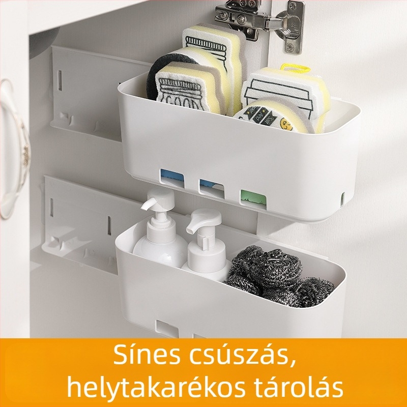 Fiókos konyhaszekrény rendező – tároló a mosogató alatti helyre és fűszereknek