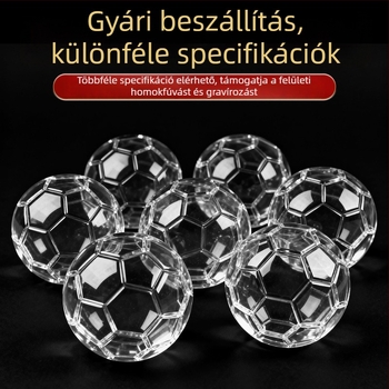 Kristályfutball dísz lámpával, modern minimalista dekoráció