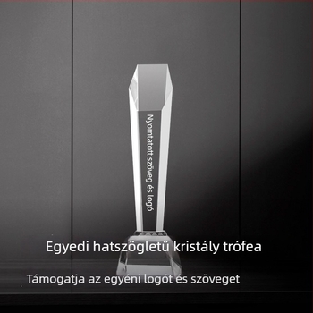 Kristálytrofej, kreatív testreszabás iskolai díjakhoz és vállalati éves találkozóhoz, emlékdíj kiemelkedő munkatársaknak és tanároknak