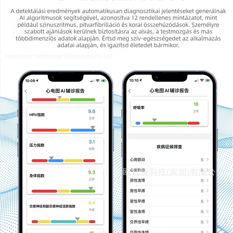 Okos egészséggyűrű — vér oxigén-szint, vérnyomás, EKG, pulzus, testhőmérséklet, alvás és aktivitás nyomon követése