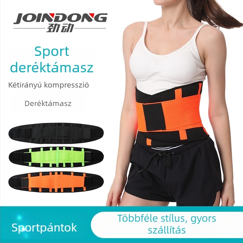 Női fitnessöv - lélegző kompressziós támogatás, dupla rugalmas tartás, futáshoz, hasformáláshoz és derékvédelméhez