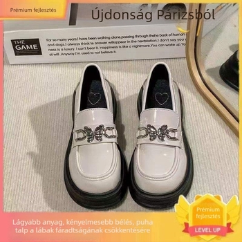 Női slip-on mokasiny puha talppal, japán stílusú, brit Mary Jane megjelenéssel, 2025-ös modell