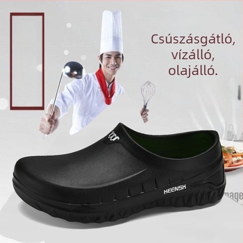Férfi szakács cipő, vízálló, csúszásmentes, kopásálló, négy évszakos konyhai lábbeli étterem- és szállodai használatra