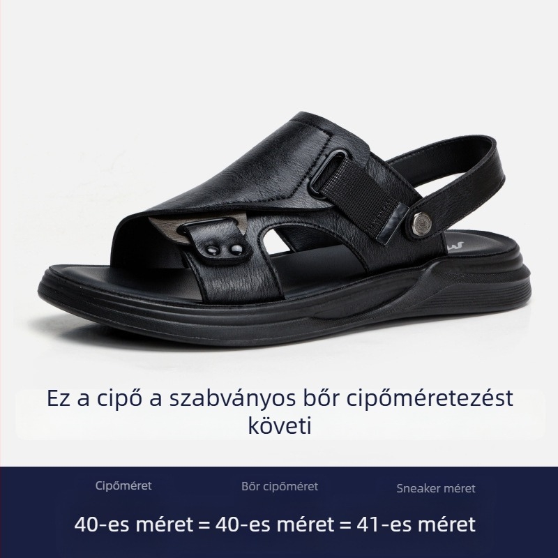 Férfi vezető szandálok, 2025 nyár, koreai stílusú casual, puha talp, csúszásmentes