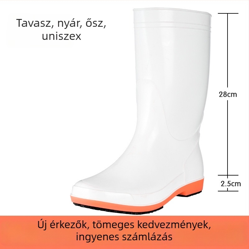 Golden Rain King Hátsó konyhai anti-slip munkacipő szakácsoknak, vízálló és olajálló, élelmiszeripari használatra